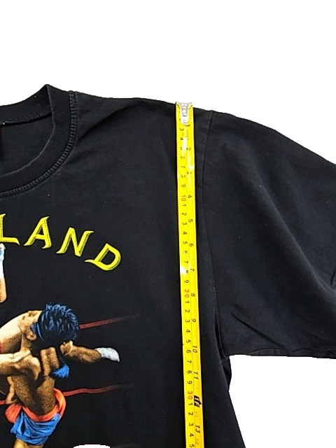Joligolf Muay Thai Men's Black L T-Shirt 100% Cotton Thailand