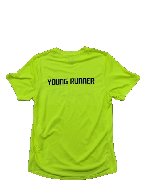 Nike Men's XS Lime Green Dri-FIT Running Short Sleeve T-Shirt