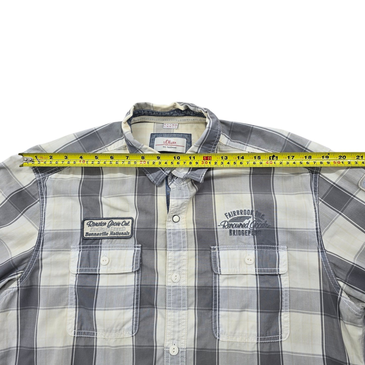 s.Oliver Men White Shirt size L product image 4