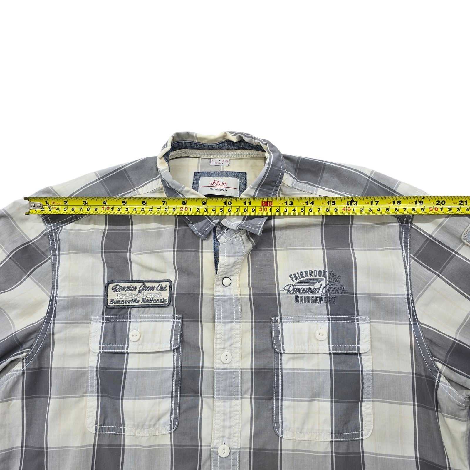 s.Oliver Men White Shirt size L product image 4
