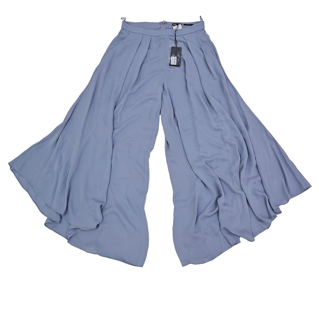 Giorgio Armani High-Rise Wide-Leg Plazzo Light Purple Pleated Pants Size 40 BNWT
