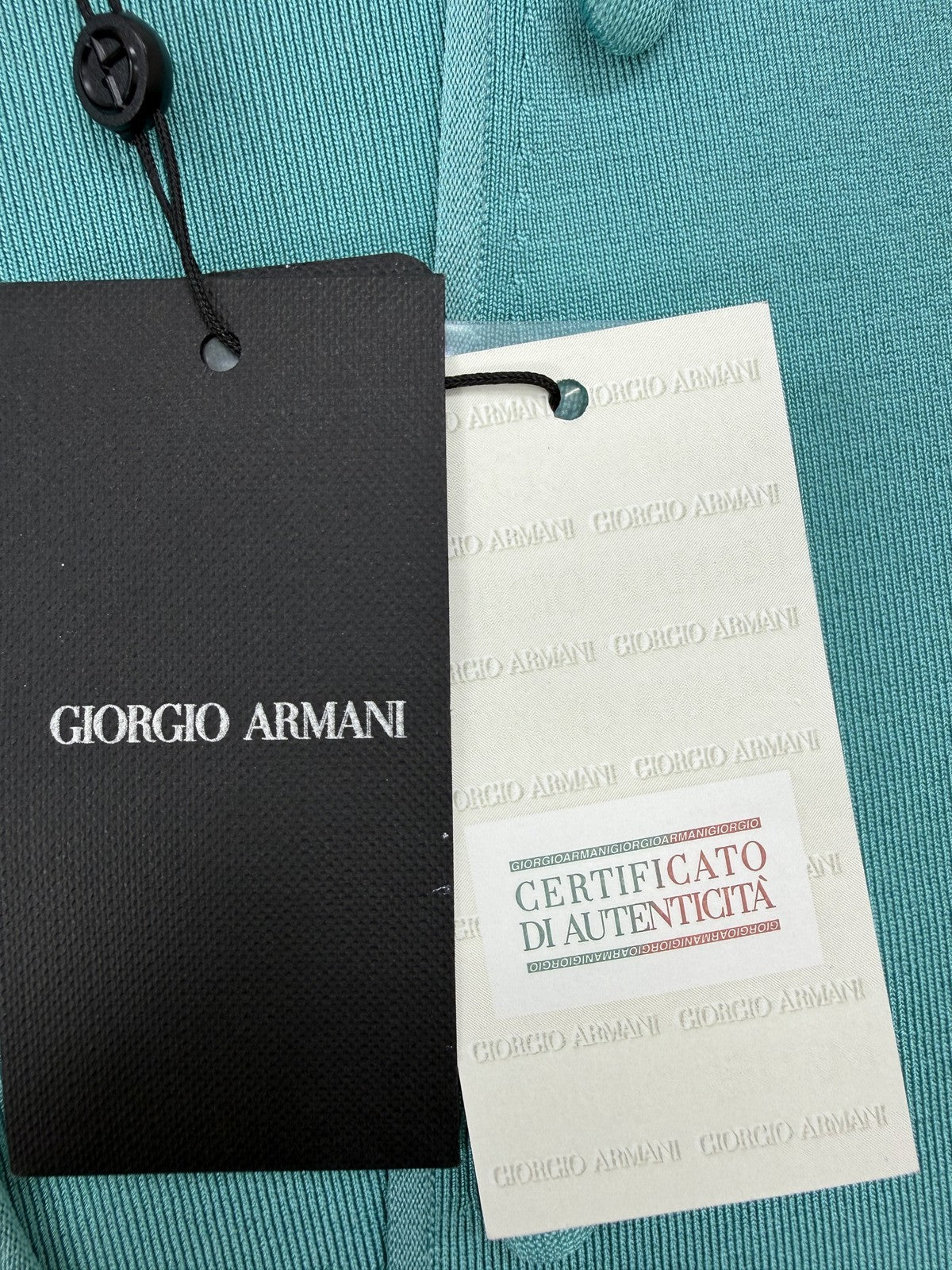 Giorgio Armani Women’s Teal Henley Bodysuit EU 46