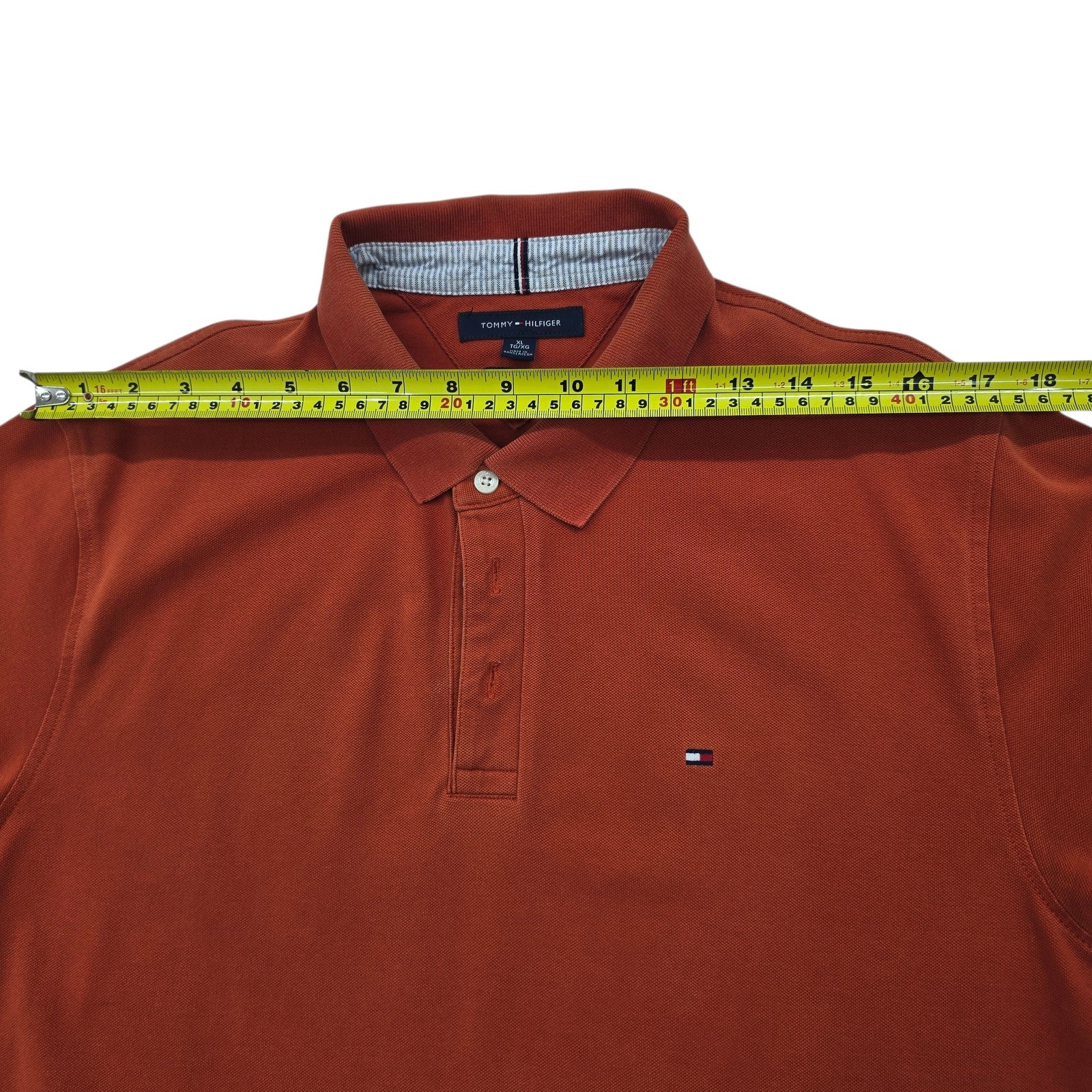 Tommy Hilfiger Men Red Polo Shirt size XL product image 5