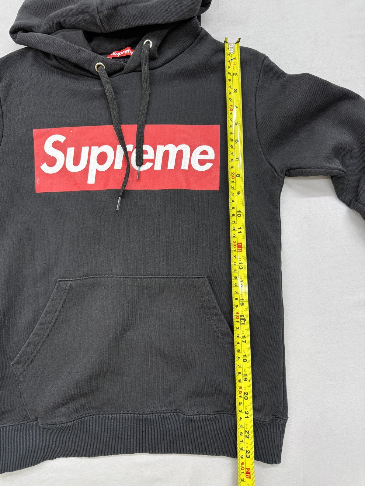 Supreme Box Logo Grey Hoodie XS Men's 100% Cotton