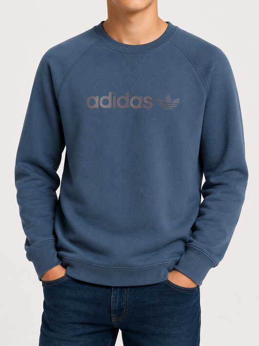 Adidas Boys Blue Sweatshirt size M product image 1
