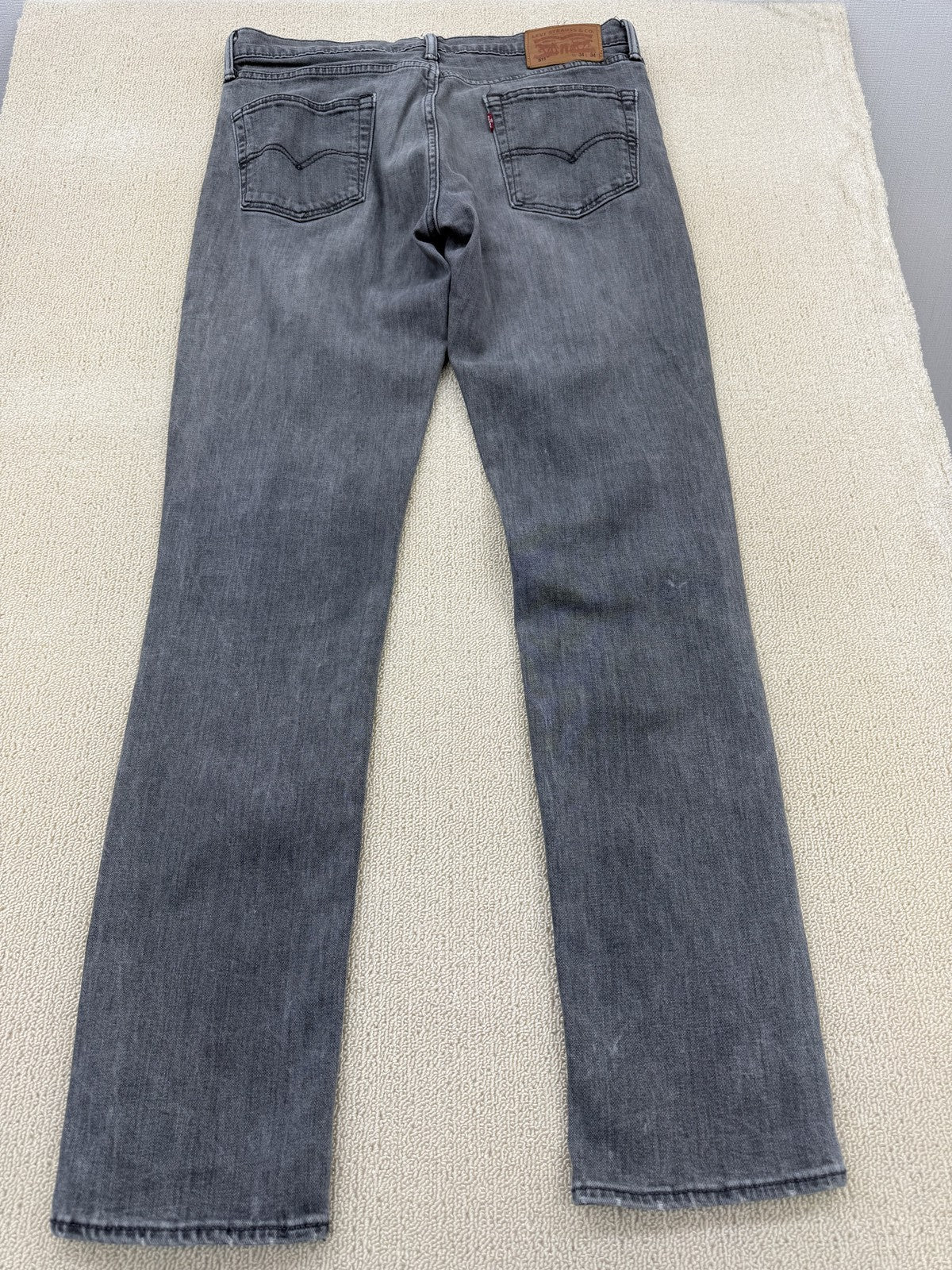 Levi's Men's Gray 501 Straight Jeans W34 L34