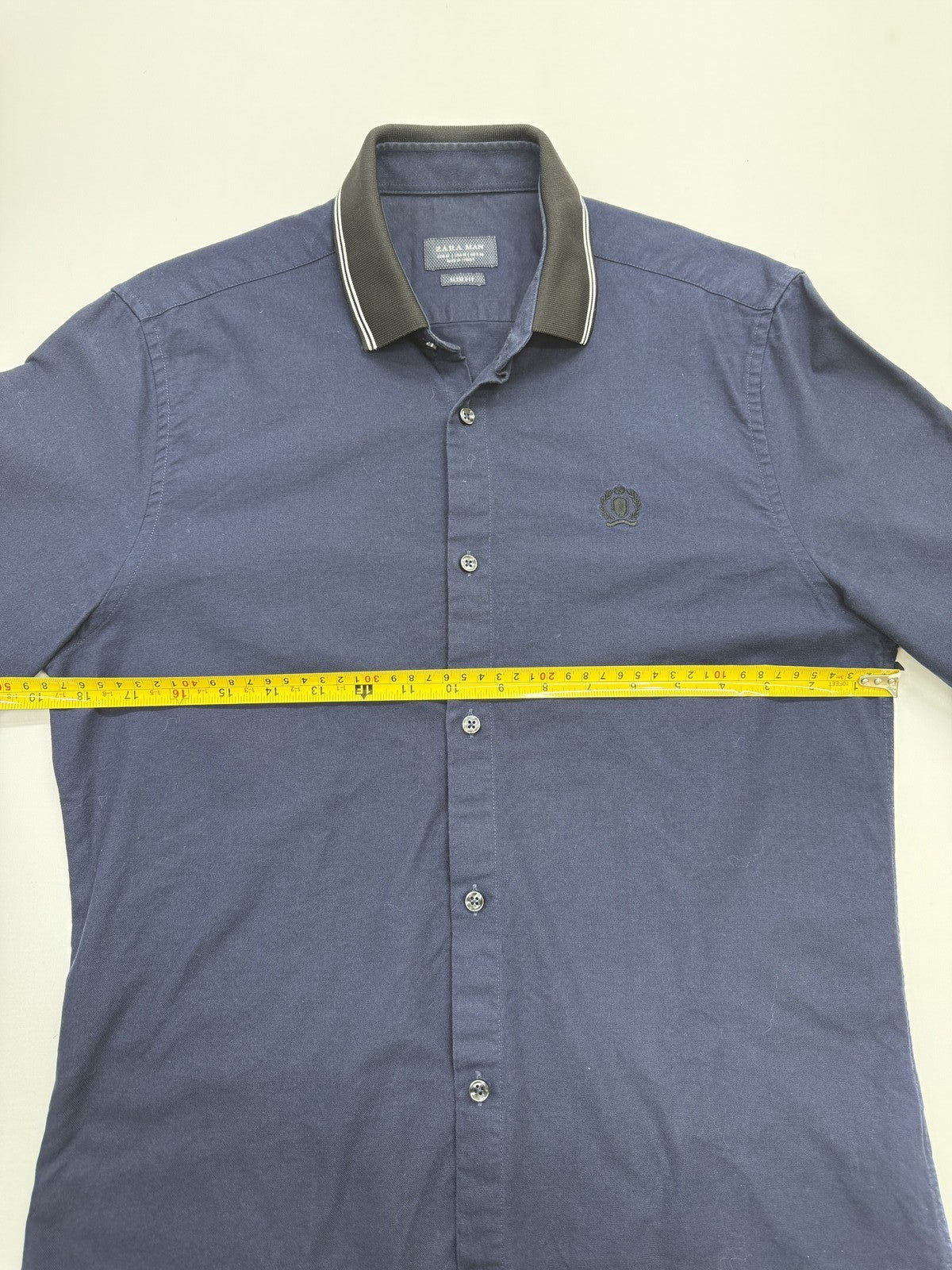 Zara Men Navy Shirt size M product image 6