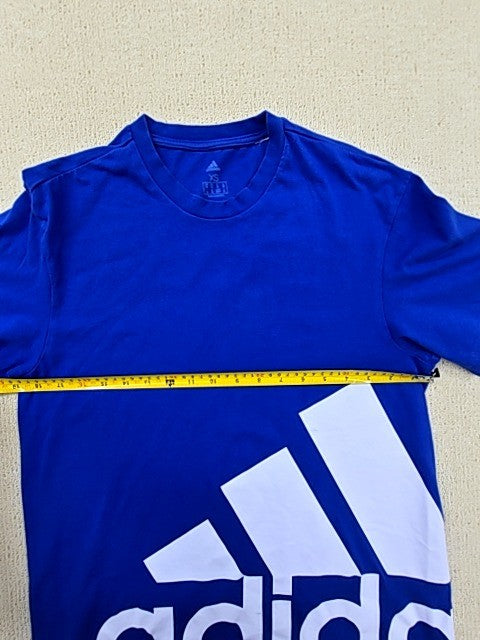 Adidas Men's XS Blue Logo T-Shirt Short Sleeve Crew Neck