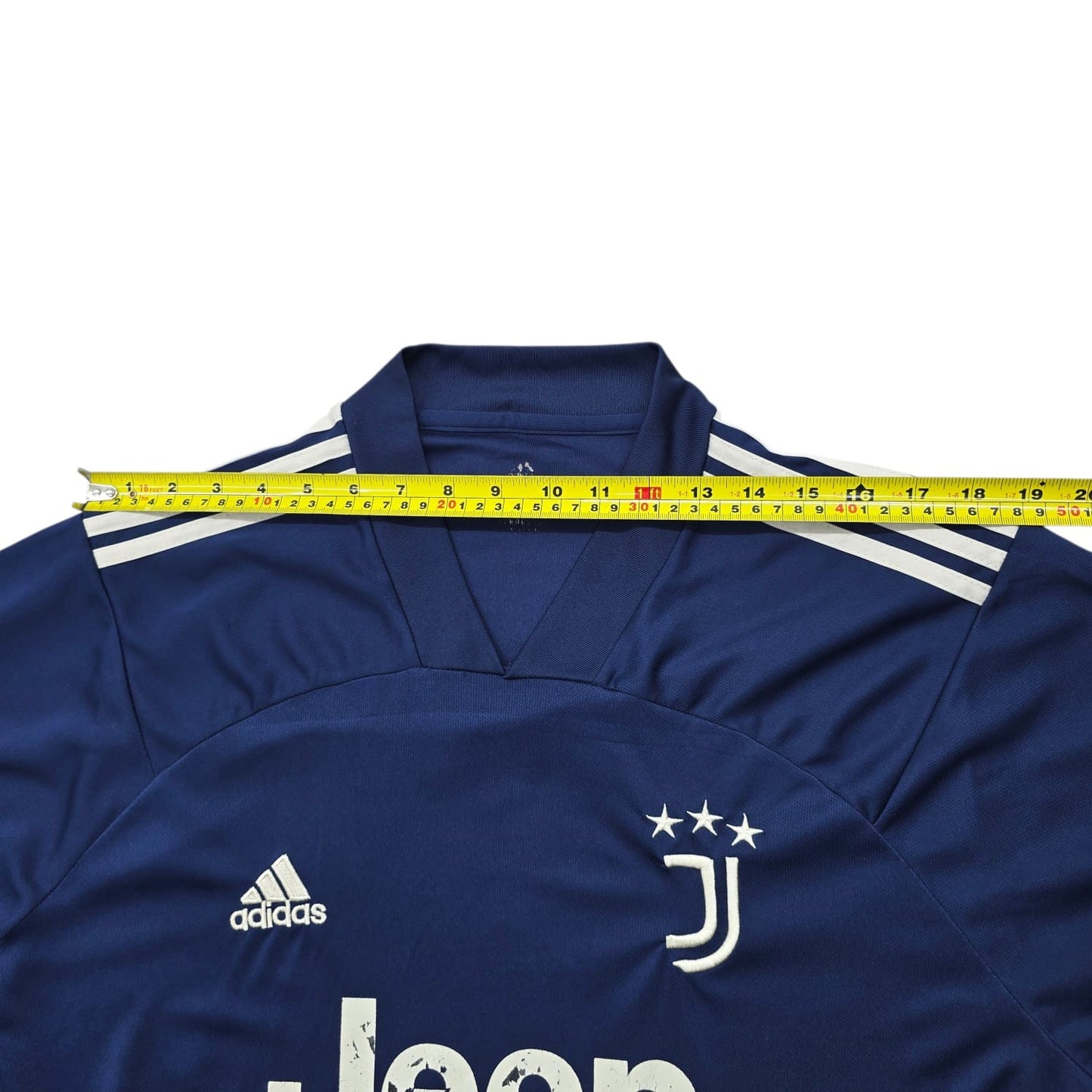 Adidas Men's Navy Juventus Away Striped Soccer Jersey M