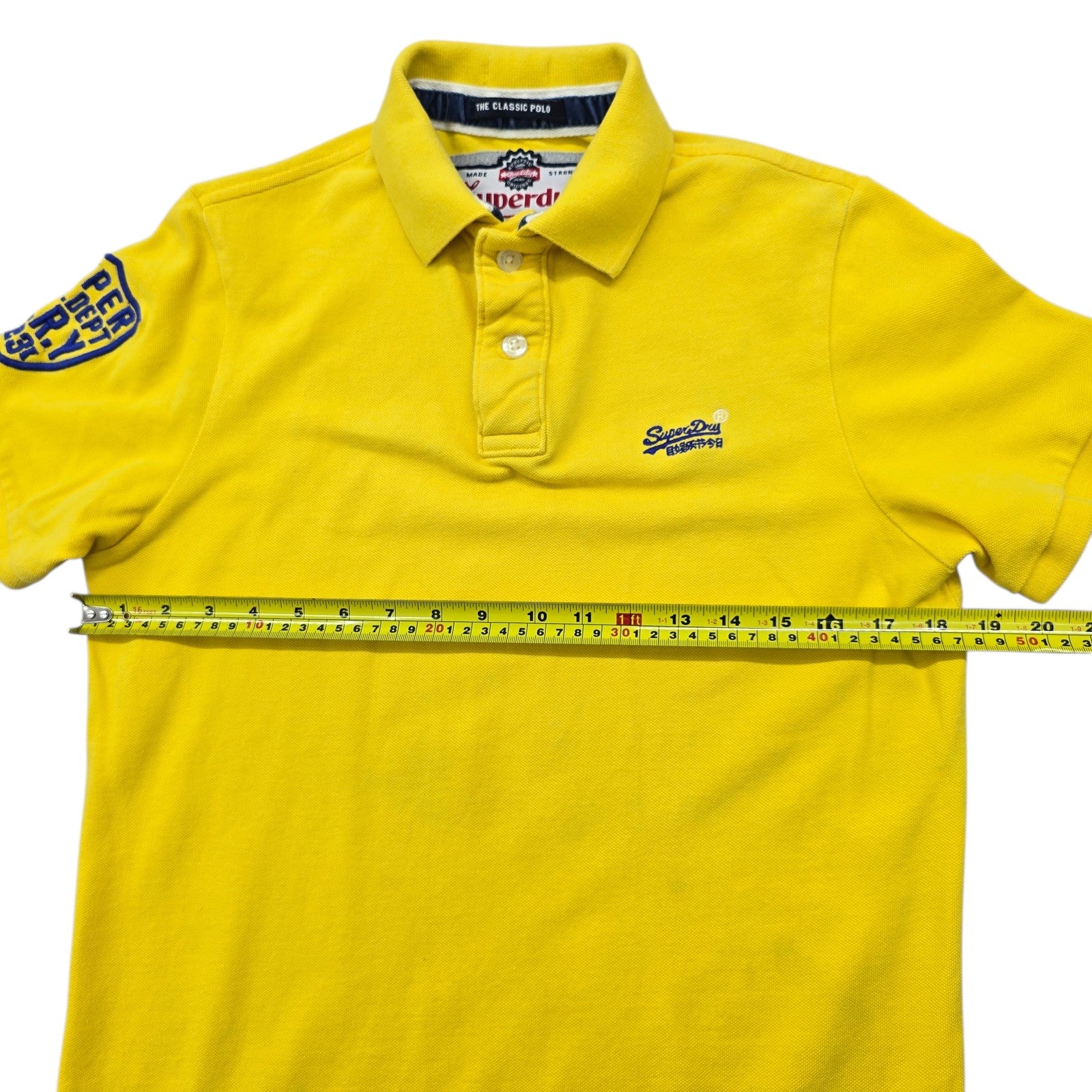 Superdry Men Yellow Polo Shirt size M product image 7