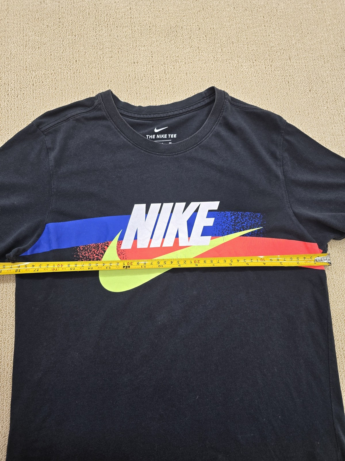 Nike Men's Black Athletic Fit S Short Sleeve 100% Cotton T-Shirt