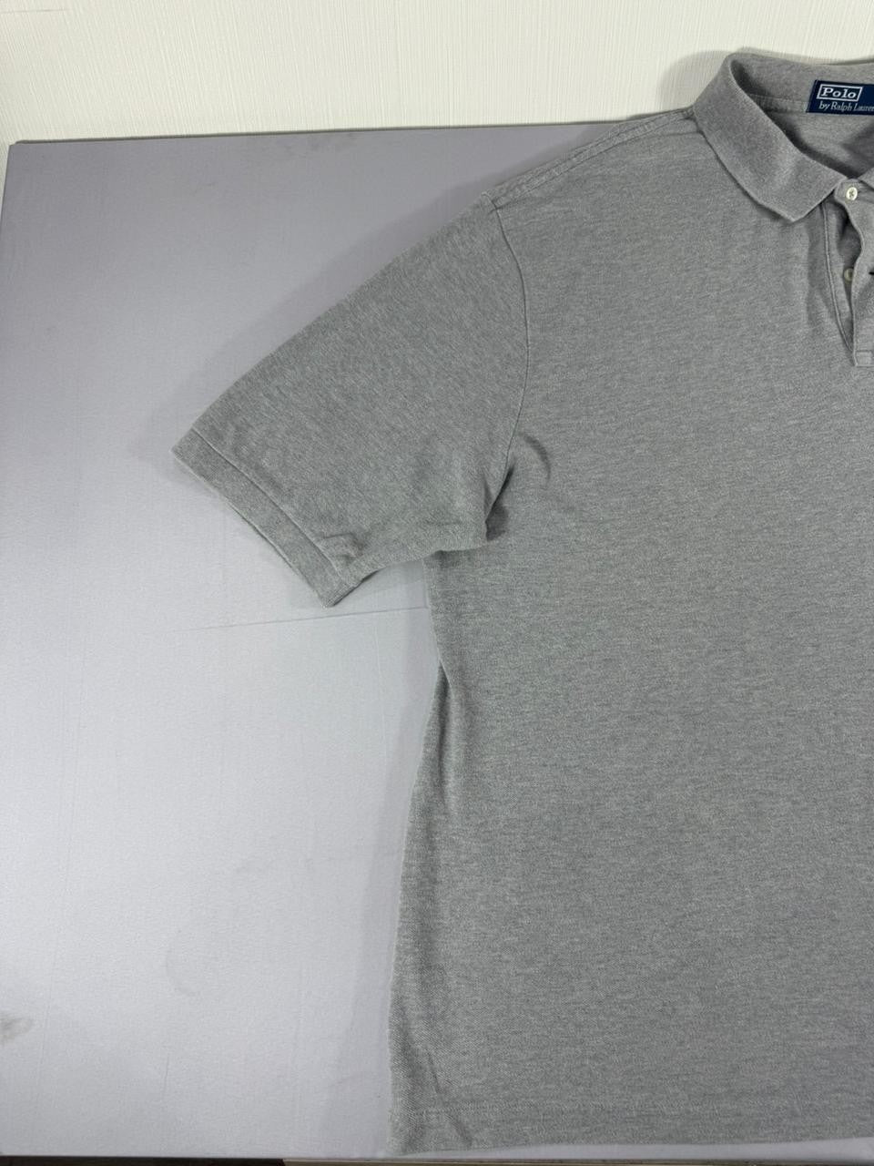 Polo Ralph Lauren Men's 2XLT Tall Gray Short Sleeve Polo Shirt Big Tall