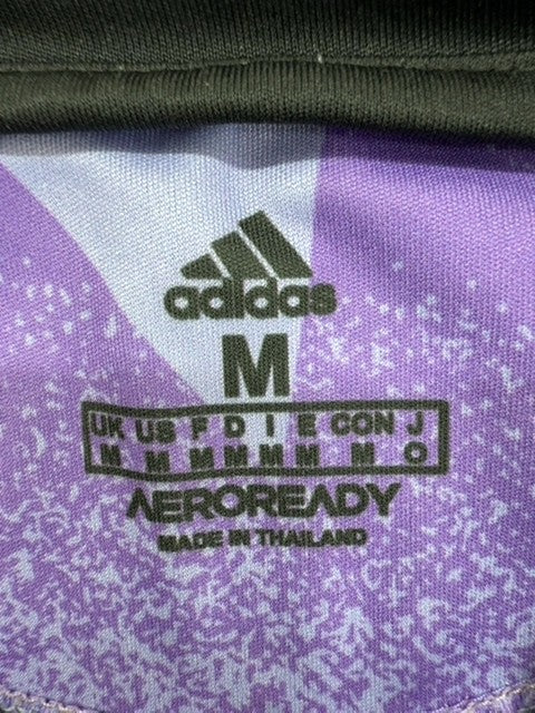 Adidas Men's M Purple Soccer Jersey Short Sleeve Team Crest Embroidered