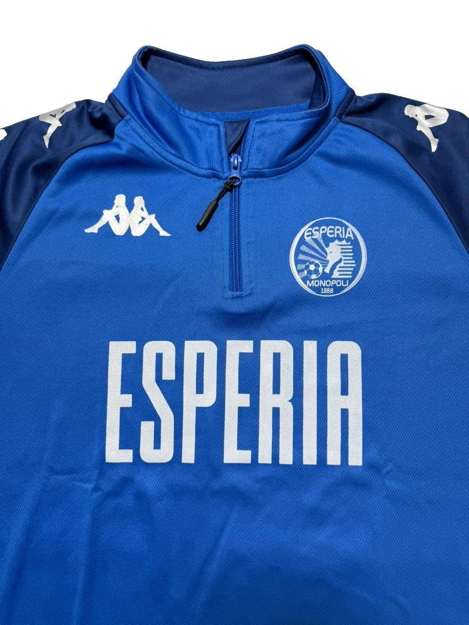 Men Kappa Esperia Monopoli 1988 Blue Football Training Top Long Sleeve L