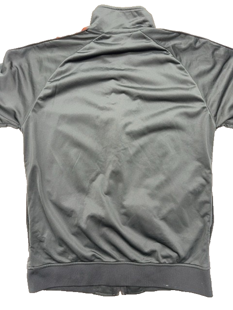 Kappa Men's Gray Track Jacket XL Removable Sleeves Zipper