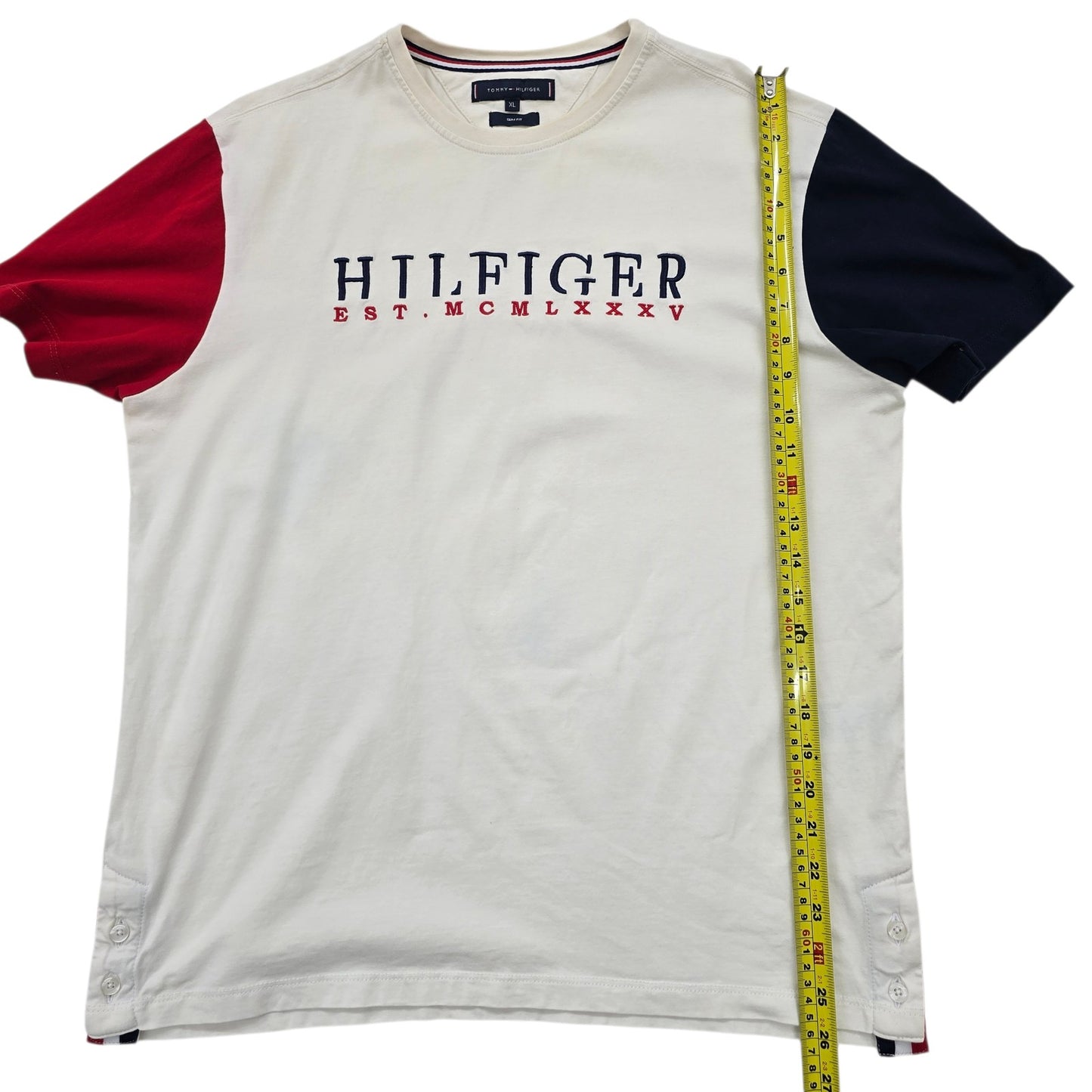 Tommy Hilfiger Men White T-Shirt size XL product image 8