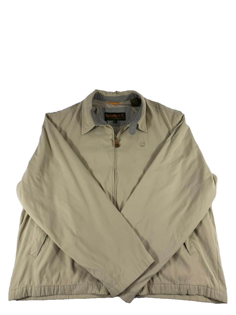 Timberland Weathergear Men's Beige Full Zip Jacket XXL Lightweight Outdoor