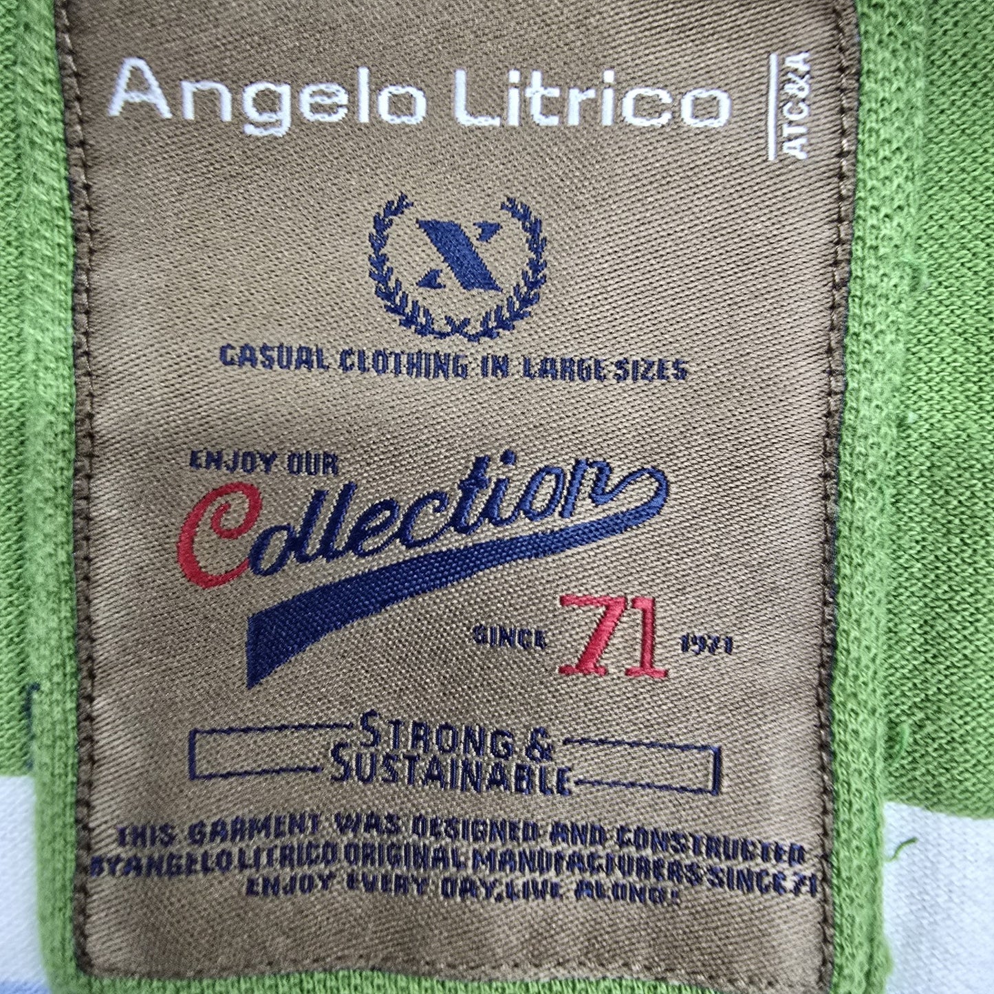 Angelo Litrico Men Navy Polo Shirt size 4XL product image 3