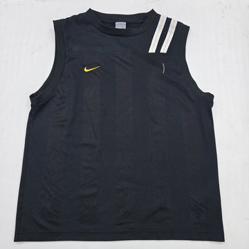 Nike Men's Black Striped Sleeveless Tank Top XL