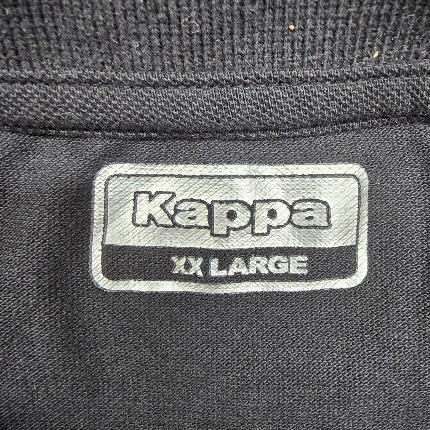 Kappa Men's Black Polo 2XL Cotton Short Sleeve Regular Fit