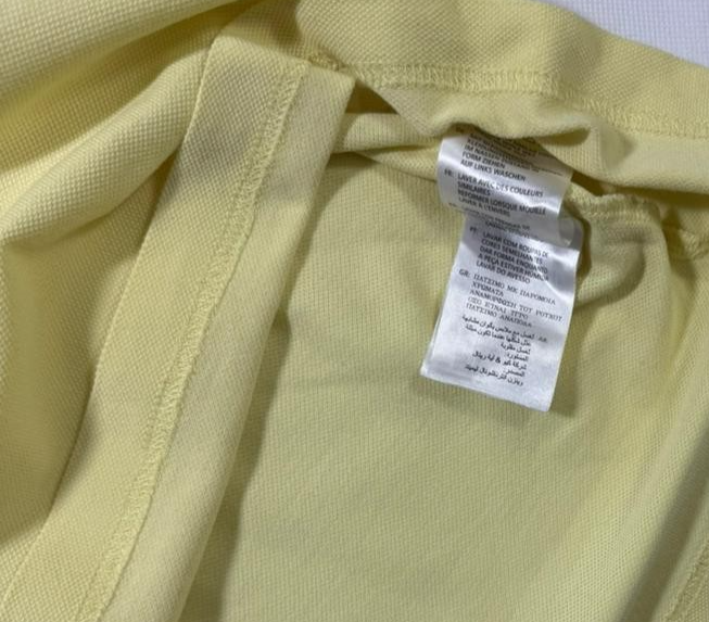 Gant Men's Regular Fit Pique Polo Shirt Yellow Size L