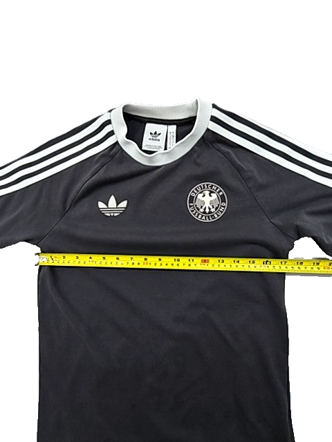 Adidas DFB Germany Black Striped Jersey Men's S Three Stripes Logo