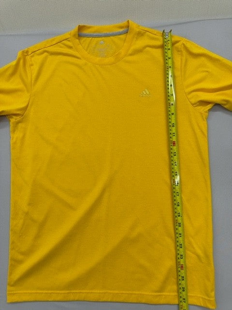 Adidas Climacool Climalite Men's Yellow T-Shirt S Short Sleeve Regular