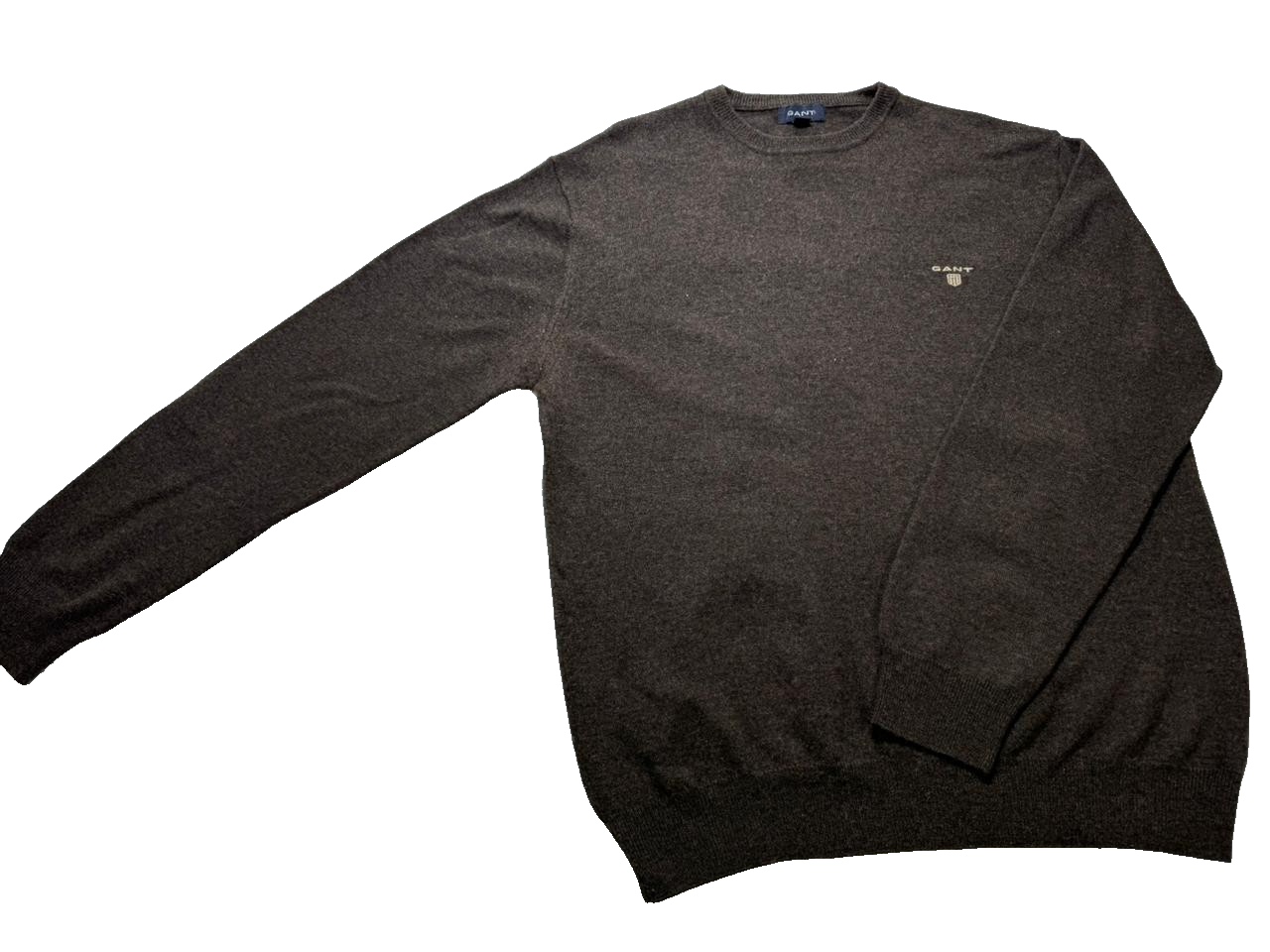 Gant Men's Round Neck Sweater Pullover Cotton Knit Jumper Size XL Casual