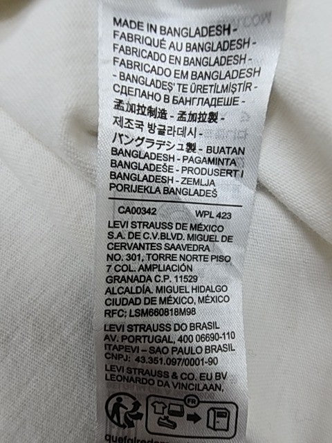 Levi's Men White T-Shirt size L product image 5