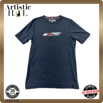 Tommy Hilfiger Men's M Grey Short Sleeve Crewneck T-Shirt