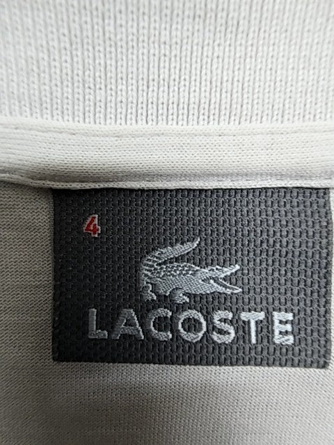 Lacoste Men White Polo Shirt size 4 product image 4