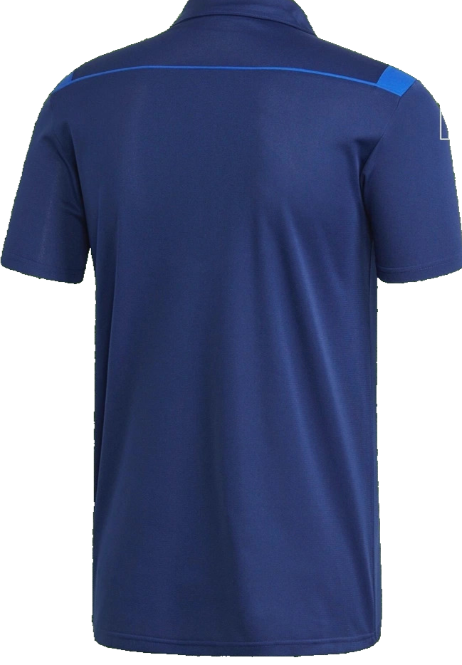 Adidas Men's Navy Blue Climalite Polo Shirt White Three Stripes Short Sleeve L