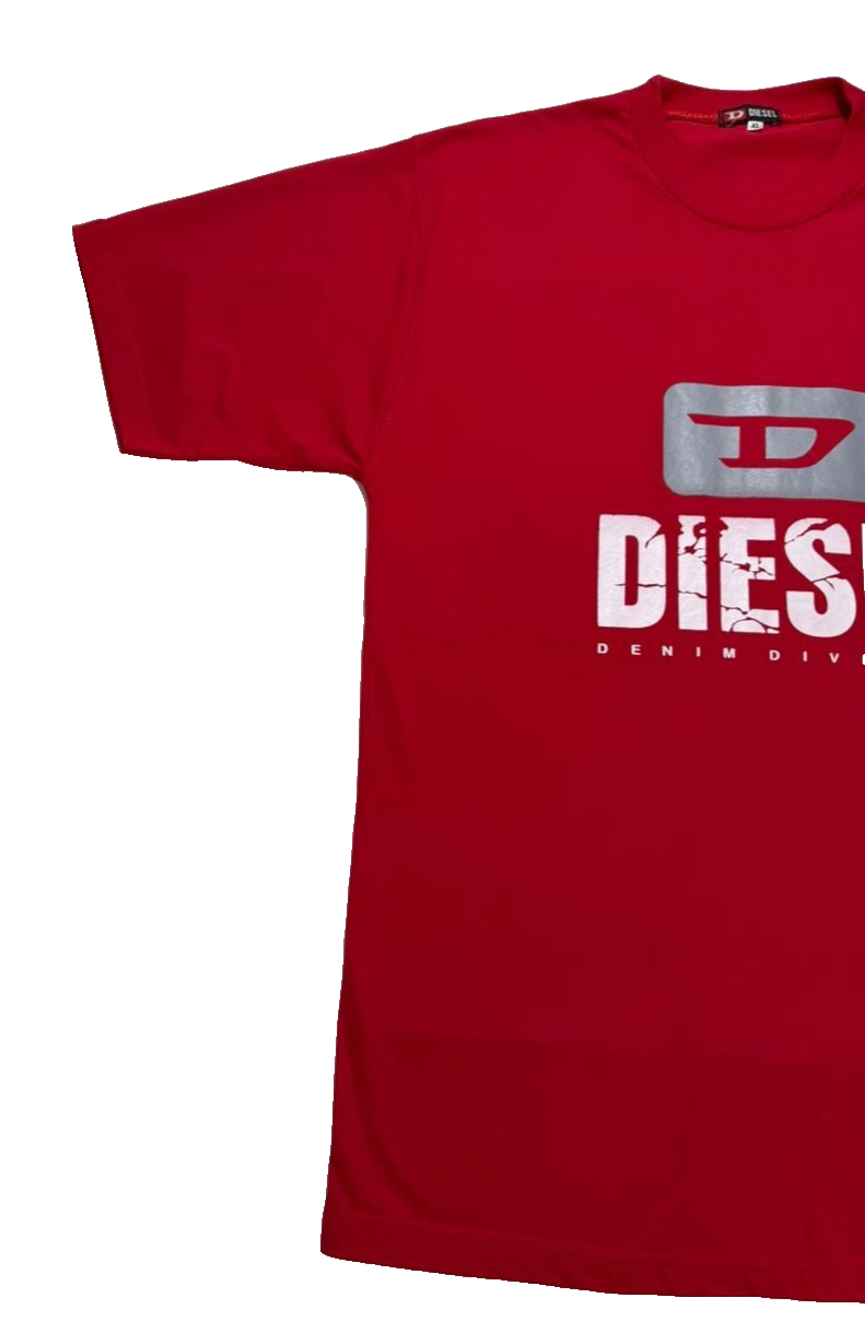 Diesel Men's Short Sleeve T-Shirt | Size:XL| Red Color