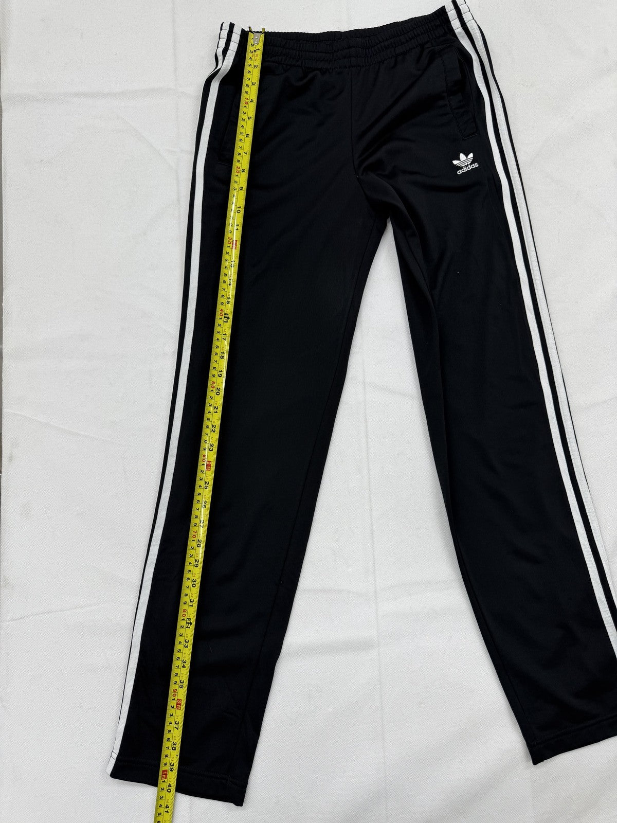 Adidas Men's Black 3-Stripes Track Pants XL Tapered Regular