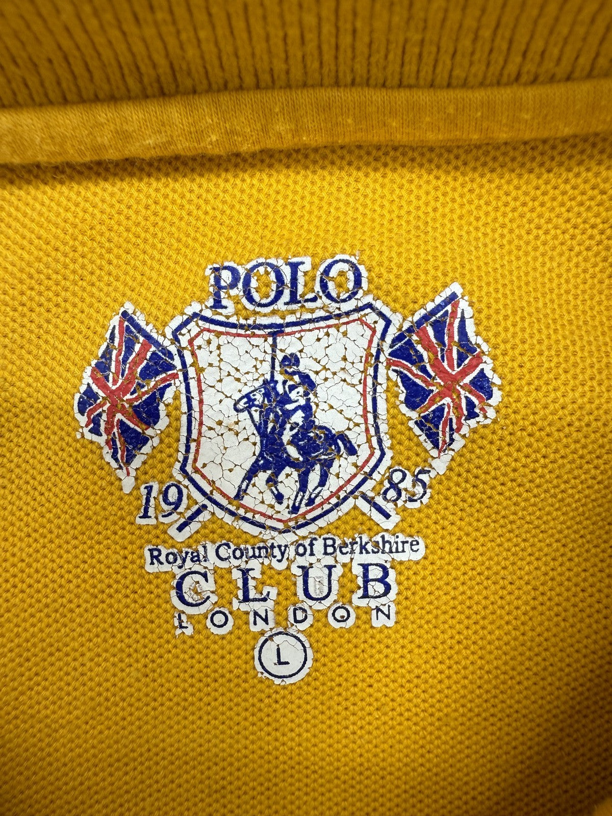 Polo Ralph Lauren Yellow Boys Short Sleeve Mesh Polo Shirt