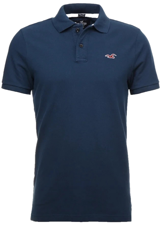 Hollister Men's Blue Polo Shirt – Size L – Ref EF60A
