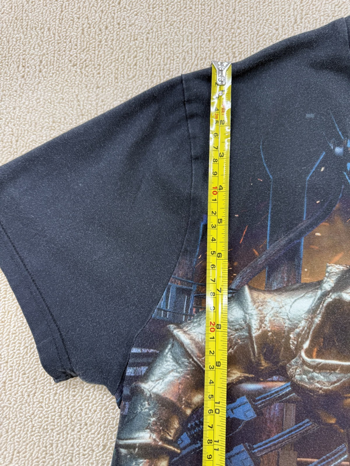 Masters of Hardcore Black Skull Crewneck Short Sleeve T-Shirt L