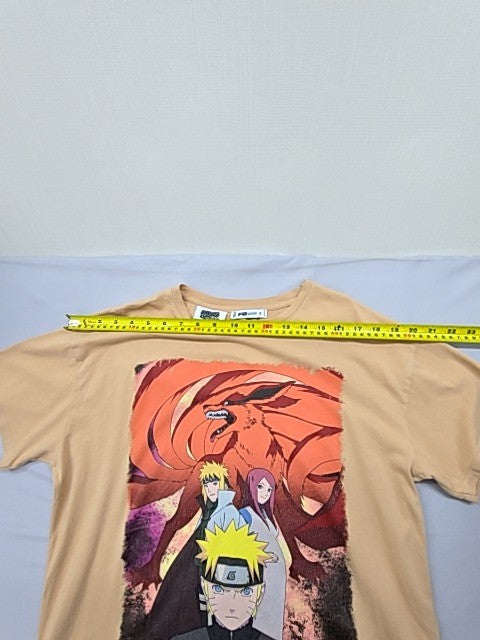 FB Sister Naruto Uzumaki Beige S Unisex T-Shirt Vintage 2002 Cotton
