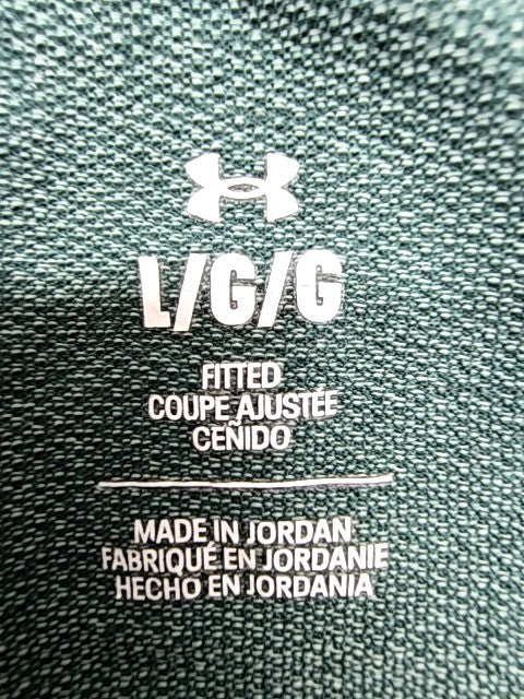 Under Armour Unisex Green Fitted Short Sleeve T-Shirt Size L