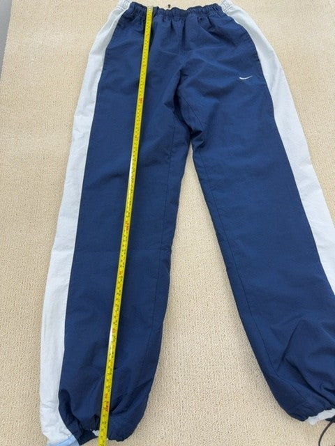 Nike Men's Navy/White Striped Tapered Track Running Pants