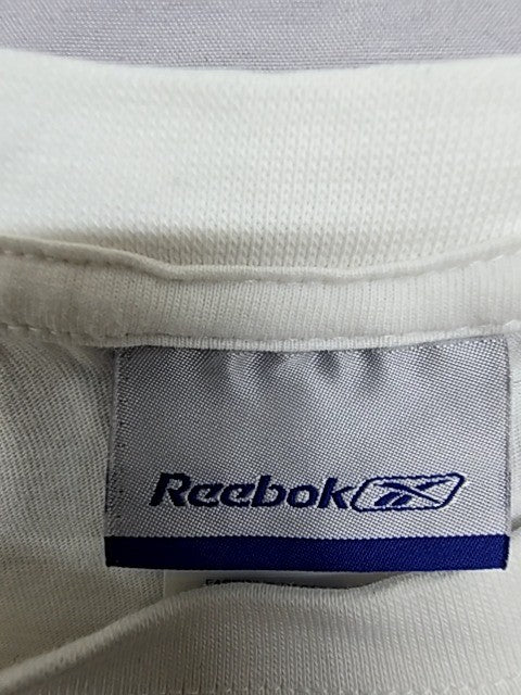 Reebok Men's White Cotton Crewneck Short Sleeve T-Shirt XL Regular