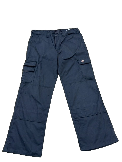 Dickies Men's Black Cargo Pants Straight Leg Cargo Pockets Regular