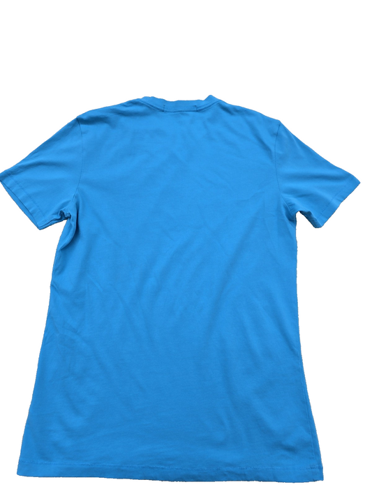 Calvin Klein Jeans Men's Blue T-Shirt – Size M, Logo, Short Sleeve