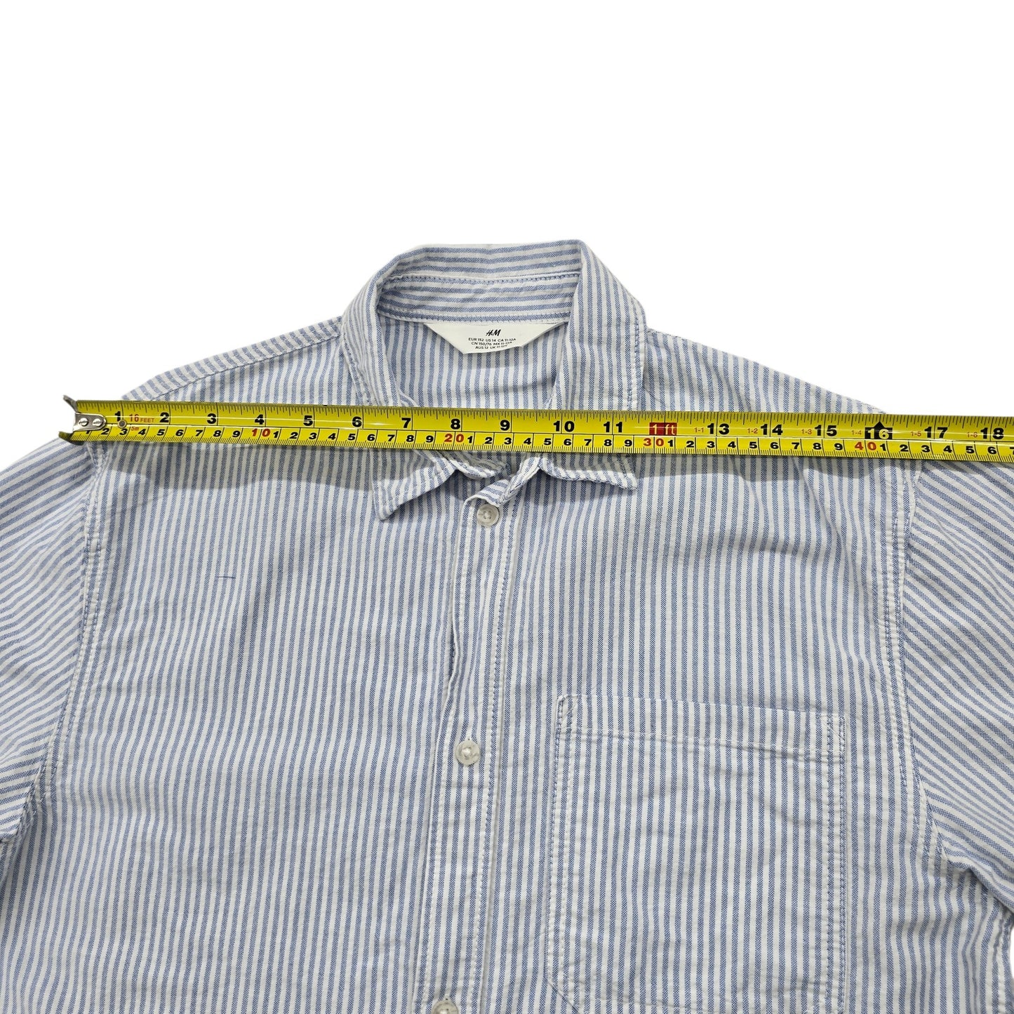 H&M Men Blue Shirt size 14 product image 5