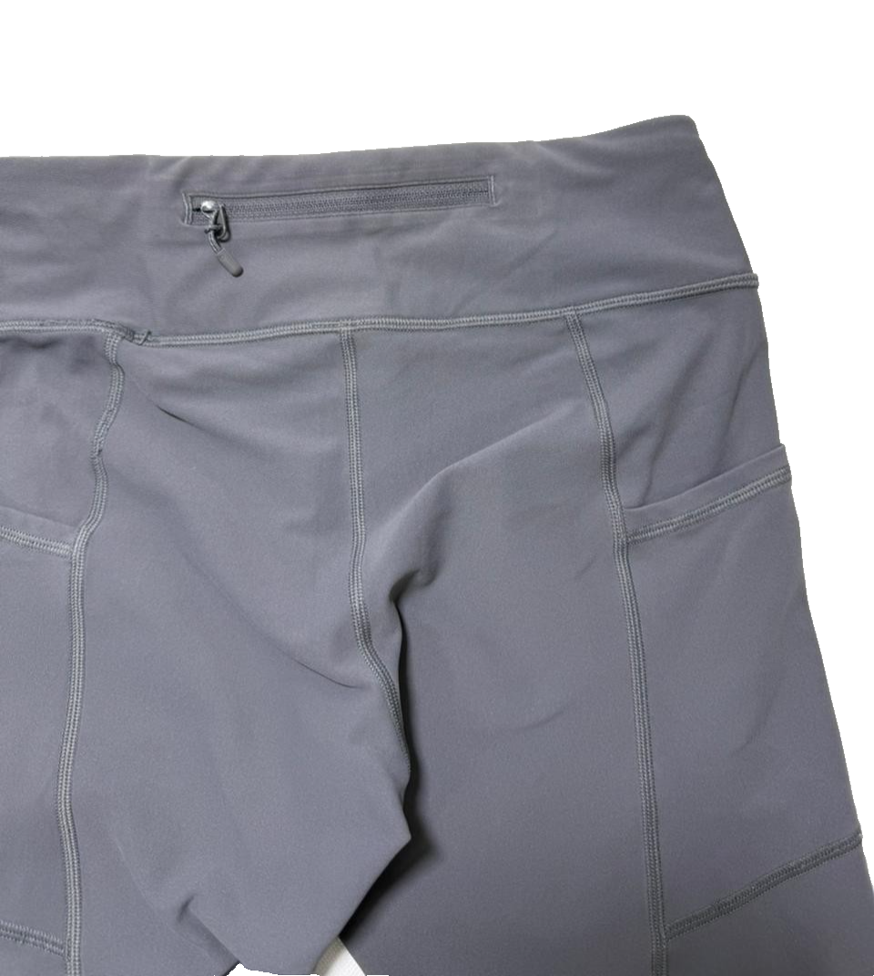 Lululemon Leggings Black Back Zip And Pocket - Size 6