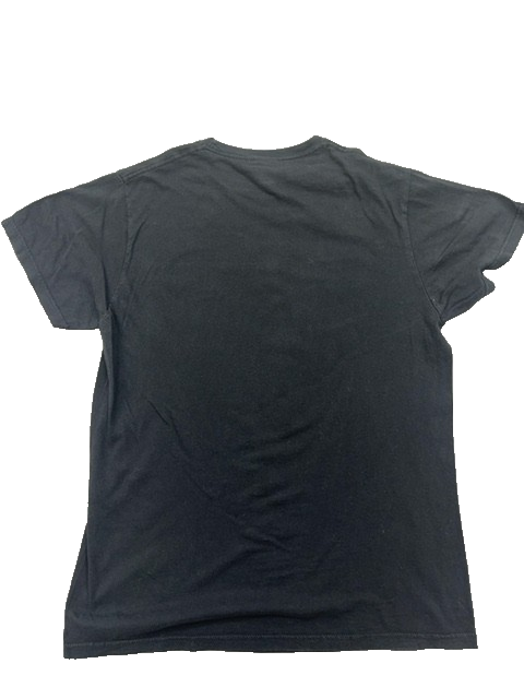 Russell Emmanuellelle Cat Black Cotton T-Shirt L Short Sleeve Crew Neck
