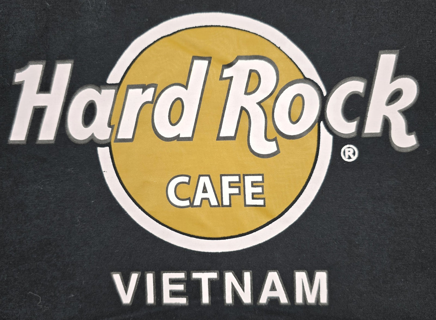 Hard Rock Cafe Black Cotton T-Shirt Size L Short Sleeve Crewneck