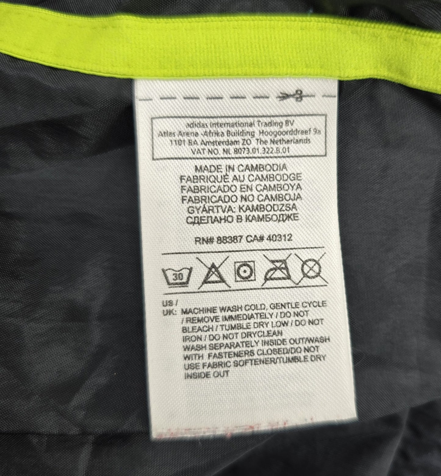 Adidas Men's Black Track Jacket XL Originals 3-Stripes Full Zip