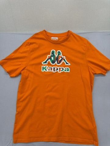 Kappa Men's Orange XL Short Sleeve T-Shirt Crewneck Logo Jersey