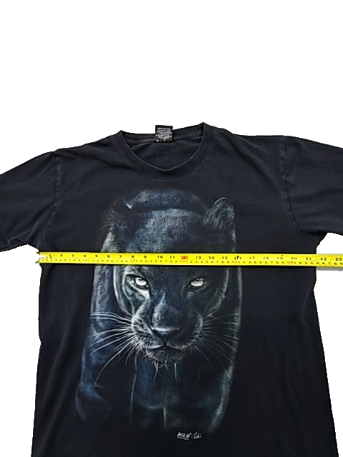 Wild Unisex Black Panther Graphic T-Shirt Size L